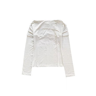 LOWCLASSIC24高腰衬衫领春夏开叉