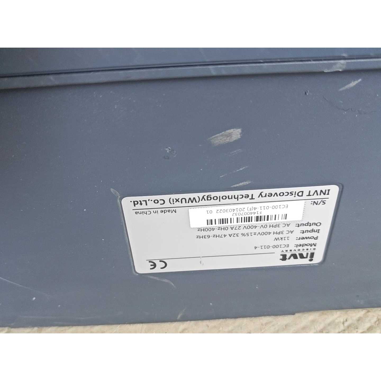 议价二手拆机英威腾变频器EC100-011-4,11KW三相