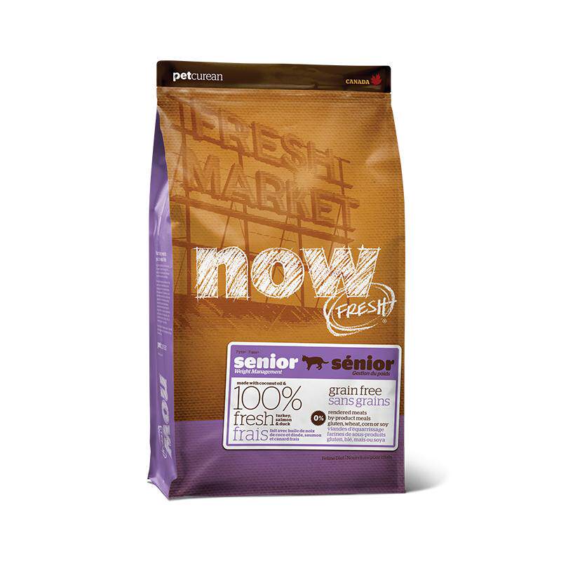 【自营】NowFresh7岁以上大龄老年猫粮鲜肉粮7.26kg低脂呵护益肾
