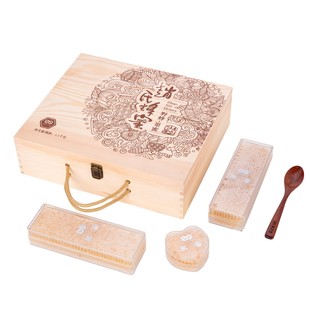 赵氏尊蜜济源王屋山送礼礼盒嚼着吃的野蜂巢蜜天然蜂蜜