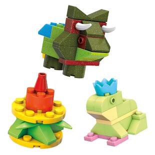 【自营】费雪美高新品小颗粒创意拼搭擎天柱儿童积木拼装玩具