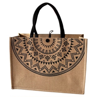 麻布手提袋加大号2026新款大容量托特包外出旅行手提包定制礼品袋