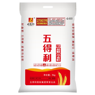 五得利六星超精小麦粉5kg面粉