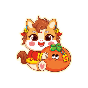 新年吊卡春节过年祝福挂卡马年贺卡片福桶盆景小挂饰装饰用品