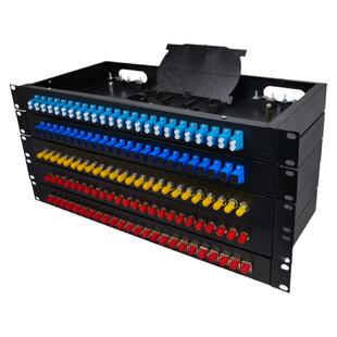 光纤终端盒24口电信级SC/FC/LC/ST满配odf光纤配线架机架式加厚款熔纤盒24口16/32/48芯光纤盒光缆终端盒单模