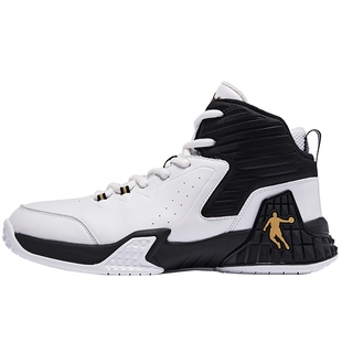 乔丹篮球鞋男鞋高帮2026冬季新款革面防滑专业运动鞋实战耐磨球鞋