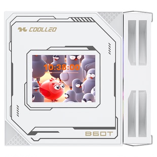 酷里奥B60T LCD 2.8英寸屏幕视频CPU散热器双风扇风冷散热器6热管