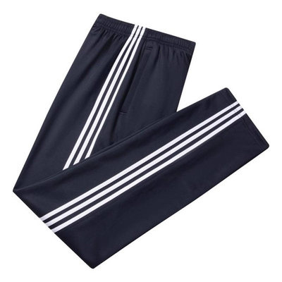 秋冬季加绒加厚校服裤子宽松直筒