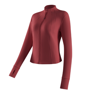 361加绒瑜伽服上衣女2026冬季保暖健身服训练服跑步外套运动长袖