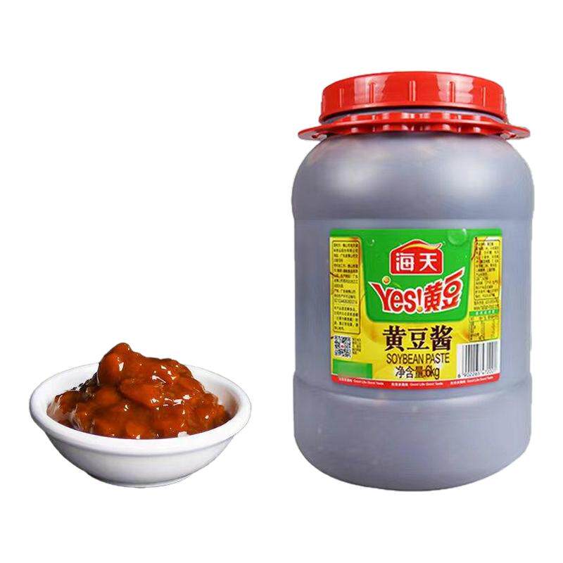 正宗海天yes黄豆酱6kg原味大桶