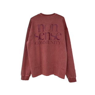 NOSD (by BUllSHITLAB) 25FW 基础系列“粗纱复古面料Logo长袖T”