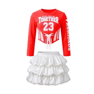 女童jazz爵士舞服装女孩上衣儿童街舞演出服少儿裙子套装穿搭潮酷