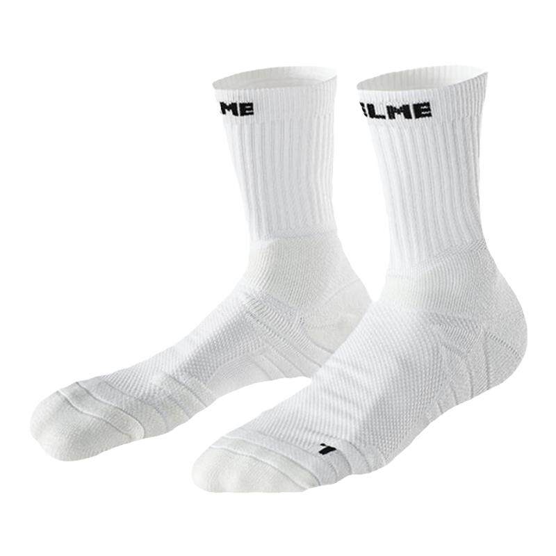 KELME卡尔美篮球袜子中筒高帮毛巾底专业防滑纯色跑步运动短袜