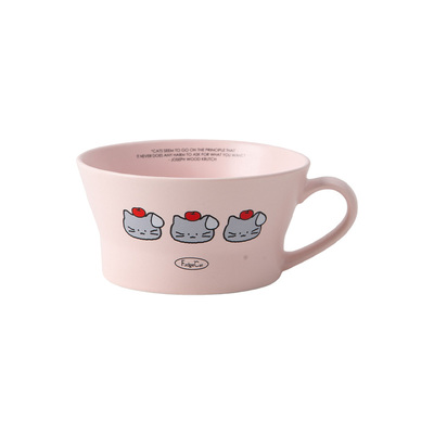 OCE-Fudge cat酸糖家族早餐杯餐盘陶瓷高颜值耐高温燕麦杯大容量