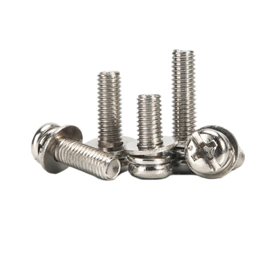 十字圆头组合螺钉镀镍