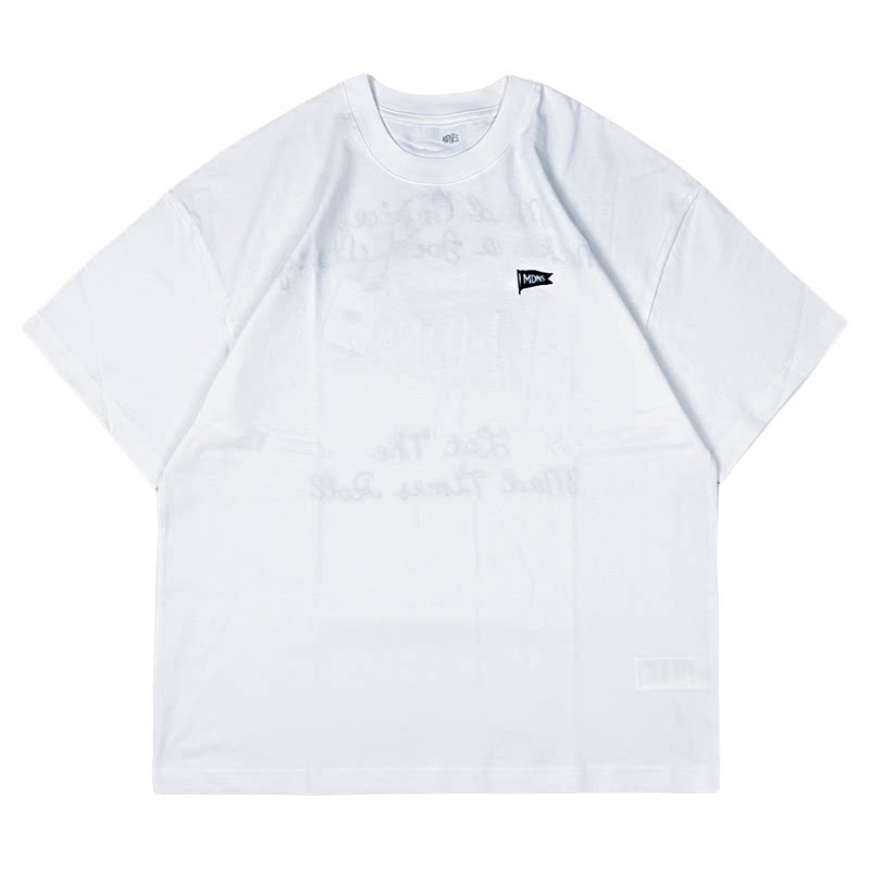 MADNESS MADNESS EMBROIDERY FLOCKINGPRINT TEE 印花刺绣T恤26SS