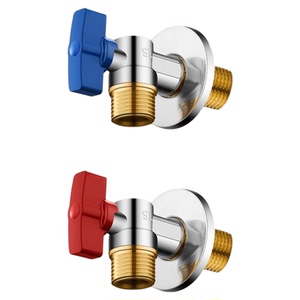精铜大流量角阀球阀燃气热水器专用冷热水阀球芯球形全开关三角阀