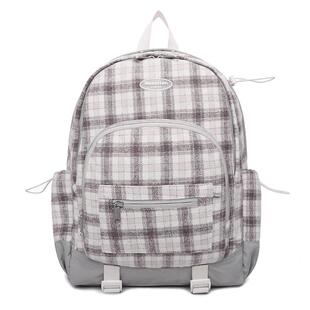 双肩包女2025新款高颜值韩版大容量背包电脑包女初中生秋冬书包女