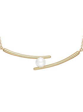 【自营】HEFANG Jewelry/何方珠宝爱心碱水结锁骨链 优雅趣味送人