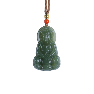 真品和田玉观音头吊坠男款玉坠女普贤菩萨玉石玉佩马年本命年礼物