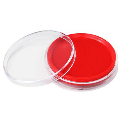 红色得力快干印台印油