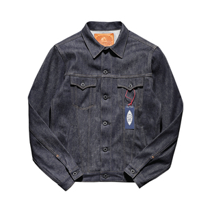 ATONG阿瞳 美国产!自制重磅原浆赤耳丹宁原牛古着牛仔外套夹克男