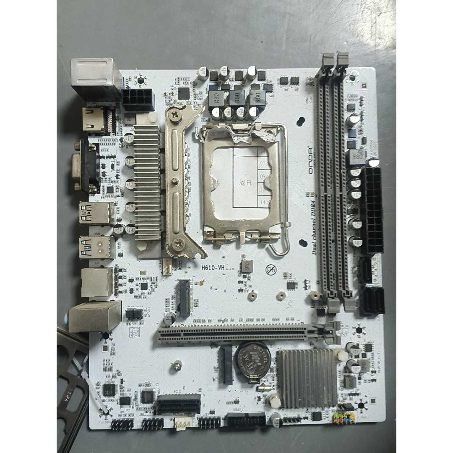 昂达h610 vh 白色 主板 ddr4 无任何问题包邮成色图片