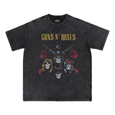GUNSnROSES重磅水洗做旧短袖T恤