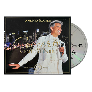 【原装进口】安德烈·波切利 纽约中央公园音乐会 10周年 CD唱片