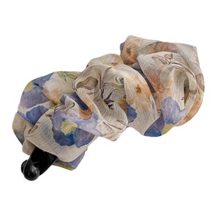 多发量大号香蕉夹韩国碎花雪纺竖夹后脑勺马尾夹发夹豹纹法式扭夹