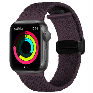 KASO适用AppleWatch透气s10尼龙编织磁吸扣表带苹果手表S9运动型SE男女生新款iwatchs8手表春夏Ultra2高级感