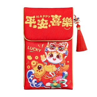 马年红包创意个性万元港风布艺新年压岁包福袋平安喜乐利是封2026