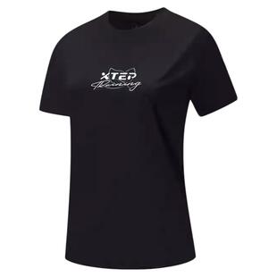 特步短袖T恤女冰丝速干2025夏季新款运动跑步针织衫975228010060