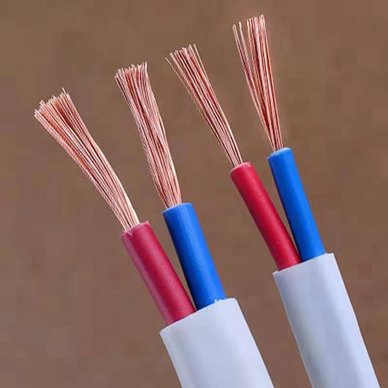 护套线rvvb/rvv2芯x0.5/0.75/1.0/1.5/2.5平方铜芯家用灯头软电线