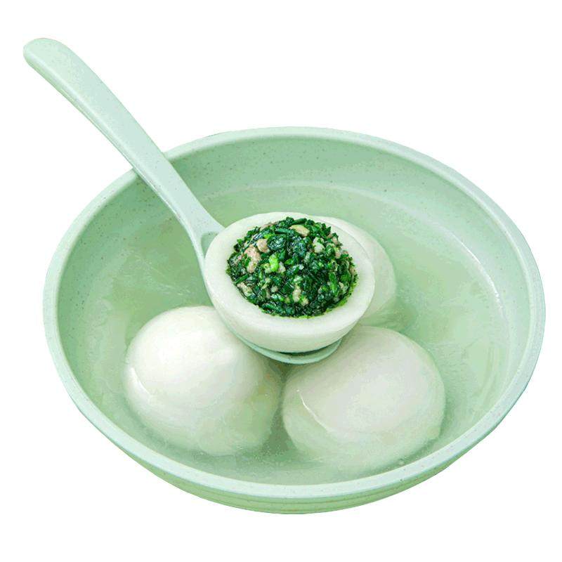鹿有有荠菜肉汤圆元宵黑芝麻鲜肉大汤团常州糯米汤圆多种口味早餐