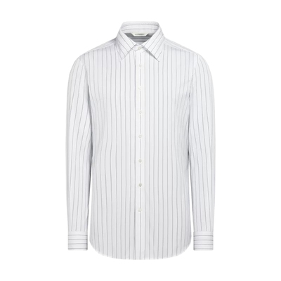 Suitsupply白色条纹棉正装衬衫