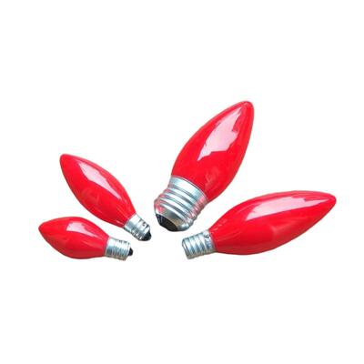 小螺口佛台神桌香烛长明红色