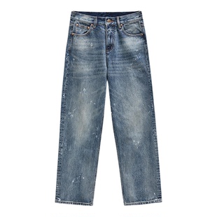 【Epide Prefab】Splatter Straight Jeans泼墨做旧直筒牛仔长裤
