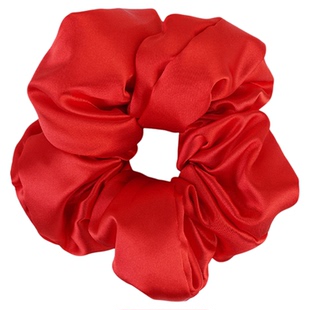 中餐厅姜妍同款kitsch红色枕头大肠发圈女大号肥肠圈真丝头绳发绳