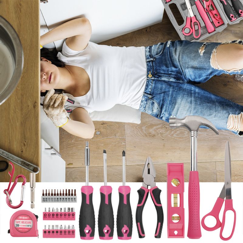 40件套家用工具箱 公英制螺丝刀钳子扳手 日常维修组合全套家用