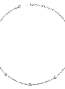 从爱之名星光菱形项链女