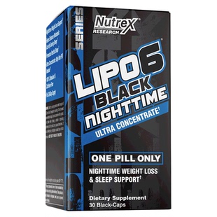 新款NUTREX LIPO-6炽天使夜间脂肪杀手30粒含褪黑素提高睡眠代谢