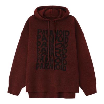 PAPERLLL辛间圣诞红色连帽卫衣女秋冬2025新款宽松加厚内搭上衣