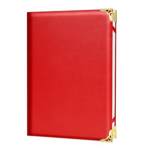 10本加厚朗诵稿夹诗朗诵本A4文件夹新年晚会年会主持人台词稿夹子书夹会议合同签约本红色诗歌朗读演讲稿夹C1