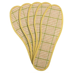 草席除臭鞋垫透气吸汗防臭舒适男女凉席夏季棉布皮鞋一码手工耐磨