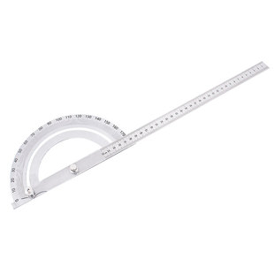 高精度量角器多功能万用角度尺不锈钢角度规木工量角尺工业分度尺