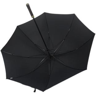 日本122厘米加大防暴雨全自动长柄伞英伦男士双人超大防风直柄伞