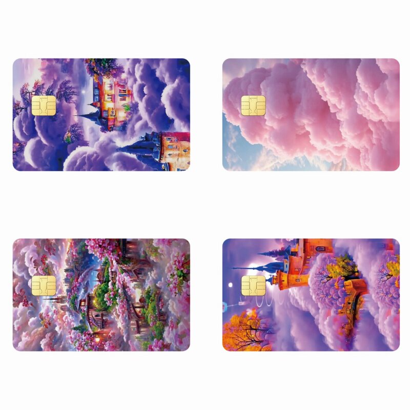 8.5*5.4cm梦幻云海ins粉云朵卡贴