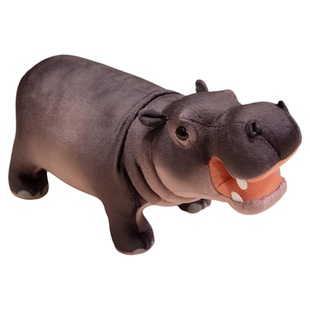 仿真河马公仔毛绒玩具大号犀牛玩偶抱枕布娃娃摆件儿童生日礼物男