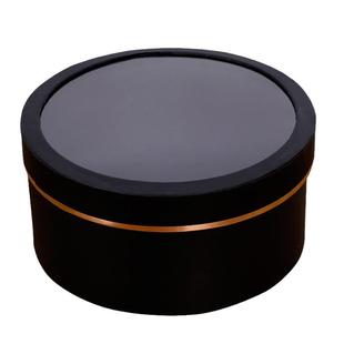 水晶圆形鲜花礼盒永生花插花圆形礼盒透明开窗花束礼盒包装空盒子